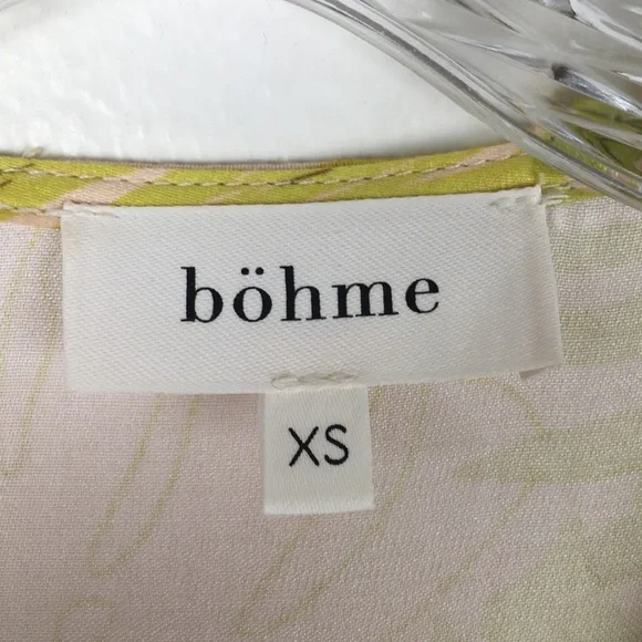 Bohme Floral Shauna Adjustable Short Sleeve Wrap Dress in Apricot - Picture 9 of 11